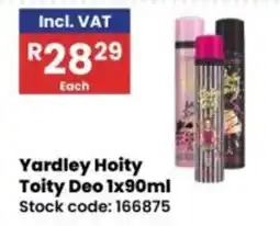 Africa Cash and Carry Yardley Hoity Toity Deo offer