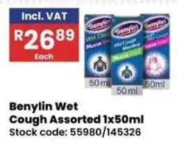 Africa Cash and Carry Benylin Wet Cough Assorted offer