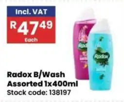 Africa Cash and Carry Radox B/Wash Assorted offer