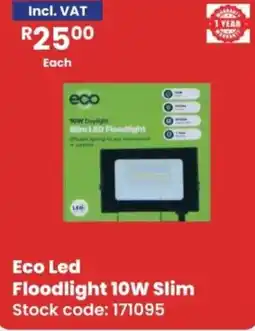 Africa Cash and Carry Eco Led Floodlight 10W Slim offer