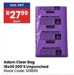 Africa Cash and Carry Adam Clear Bag offer