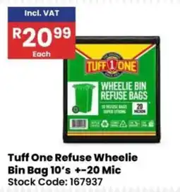 Africa Cash and Carry Tuff One Refuse Wheelie Bin Bag offer