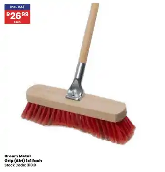 Africa Cash and Carry Broom Metal Grip (Afri) offer