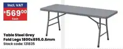 Africa Cash and Carry Table Steel Grey offer