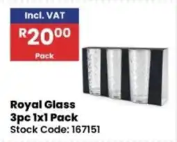 Africa Cash and Carry Royal Glass offer