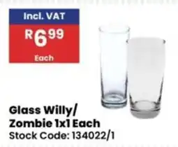 Africa Cash and Carry Glass Willy/Zombie offer