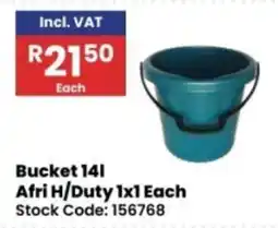 Africa Cash and Carry Afri H/Duty Bucket 14l offer