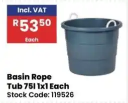 Africa Cash and Carry Basin Rope Tub offer