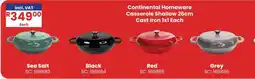 Africa Cash and Carry Continental Homeware Casserole Shallow offer