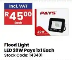 Africa Cash and Carry Flood Light LED 20W Pays offer