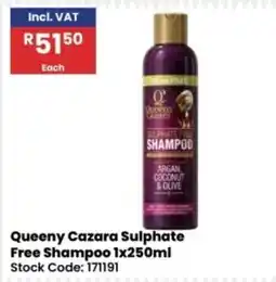 Africa Cash and Carry Queenycazara Sulphate Free Shampoo offer