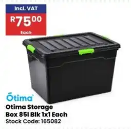 Africa Cash and Carry Otima Storage Box 85l Blk offer