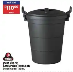 Africa Cash and Carry Dust Bin 70l [Afri/Pride] offer