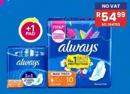 Africa Cash and Carry Always Maxi Thick Sanitary Pads offer
