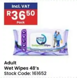 Africa Cash and Carry Active Care Wet Wipes offer
