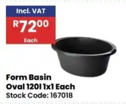 Africa Cash and Carry Form Basin Oval 120l offer