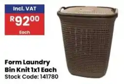 Africa Cash and Carry Form Laundry Bin Knit offer