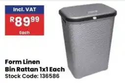Africa Cash and Carry Form Linen Bin Rattan offer