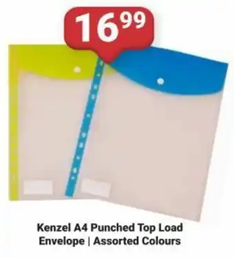 PNA Kenzel A4 Punched Top Load Envelope Assorted Colours offer