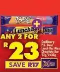 Shoprite Cadbury - p.s. duo / lunch bar max chocolate bar offer