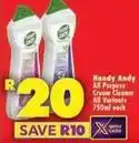 Shoprite Handy andy - all purpose cream cleaner offer