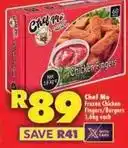 Shoprite Chef - frozen chicken fingers/burgers offer
