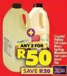 Shoprite Crystal valley - full cream maas/amasi offer