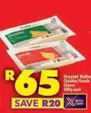 Shoprite Crystal valley - cheddar/gouda cheese offer