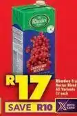 Shoprite Rhodes - fruit nectar blend offer
