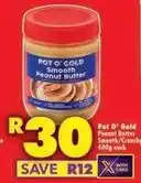 Shoprite Pot o' gold - smooth peanut butter offer