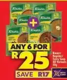 Shoprite Knorr - regular/tasty soup offer