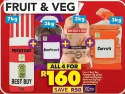 Shoprite Best buy - potatoes, beetroot, butternut, carrots offer