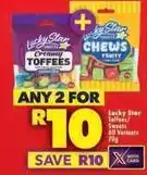 Shoprite Lucky star - creamy toffees / chews offer