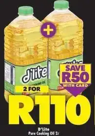 Shoprite D'lite - pure cooking oil 2l offer