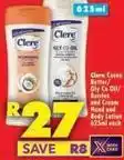 Shoprite Clere - cocoa butter/ gly co oil/ berries and cream hand and body lotion offer