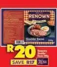 Shoprite Renown - shoulder bacon offer