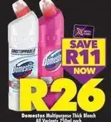 Shoprite Domestos - multipurpose thick bleach offer