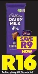 Shoprite Cadbury - dairy milk chocolate slab offer