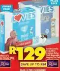Shoprite Lovies - jumbo pack disposable nappies offer