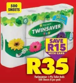 Shoprite Twinsaver 1-Ply Toilet Rolls offer