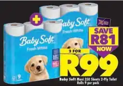 Shoprite Baby Soft Maxi Toilet Rolls offer