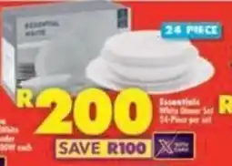 Shoprite Essentials White Dinner Set offer