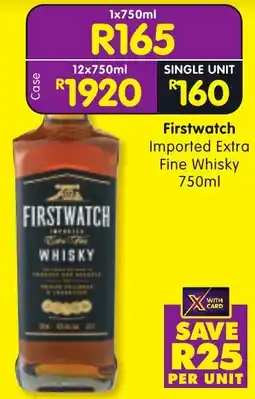 Shoprite Firstwatch Imported Extra Fine Whisky offer