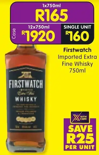 Firstwatch Imported Extra Fine Whisky