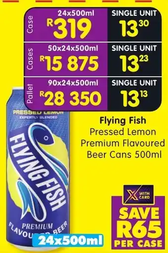 Flying Fish Pressed Lemon Premium Flavoured Beer Cans