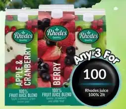 Super Save Rhodes juice offer