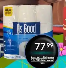 Super Save As Good toilet paper offer