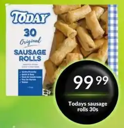 Super Save Today's sausage rolls 30s offer