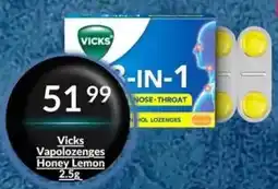 Super Save Vicks Vapolozenge Honey Lemon offer