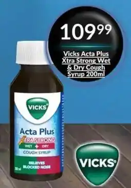 Super Save Vicks Acta Plus Xtra Strong Wet & Dry Cough Syrup offer
